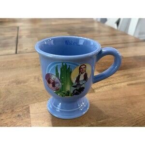 Wizard of Oz Pedestal Mug Blue Wishes Really Do Come True